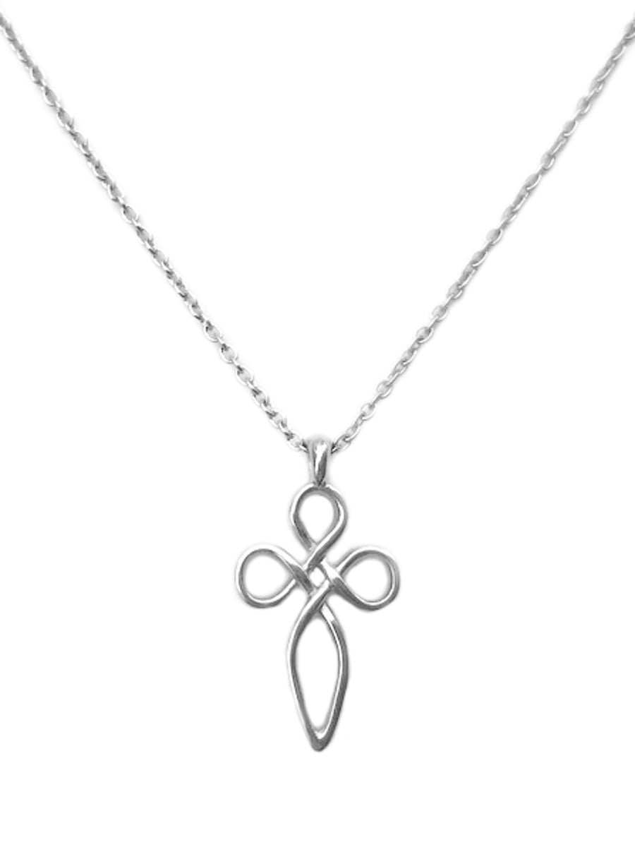 Loralyn Designs Womens Stainless Steel Celtic Love Knot Cross Pendant   962157a2 4b59 42ef 86ae 311483560ce4 1.0ed59b87168530bcb71fabd468f3d213 