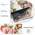 thumbnail image 2 of Strawberry Area Rug 4x6 Washable Rug Non Slip Summer Fruits Green Botanical Floral Large Area Rug Indoor Floor Carpet for Entryway Bedroom Kitchen Living Room Home Office Dining Room Nursery, 2 of 8