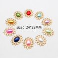 thumbnail image 1 of 10 piezas de botones de perlas de diamante de aleación de 24*28MM, moda hermosa fiesta de boda, vacaciones, bricolaje creativo, hermoso acce decorativo, 1 of 3