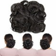 thumbnail image 6 of Benehair Messy Curly Hair Bun Easy Stretch Chignon Hair Extensions Clip in Updo Hairpiece Cover Ponytail Scrunchie for Women Wedding, 6 of 11