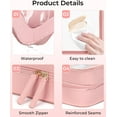thumbnail image 4 of Clear Makeup Bag, Travel Toiletry Bag with Zipper, Clear Cosmetic Case Organizer Pouch for Travel Purse Car Transparent,Clear Square Makeup Bags for Women Men, 4 of 6