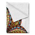 thumbnail image 2 of Mandala Soft Flannel Fleece Throw Blanket, Floral Motif Geometric Colorful Petals Curvy Elliptic Design Traditional Art, Cozy Plush for Indoor and Outdoor Use, 70" x 90", Multicolor, by Ambesonne, 2 of 5