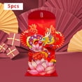 thumbnail image 6 of HILABEE 5 Pieces Chinese Lunar New Year Red Envelopes Hong Bao Cash Envelopes Hongbao Red Packet Bag for Birthday Gift Party Supplies D, 6 of 8