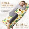 thumbnail image 3 of KLL Ultra Soft Microfiber Body Pillow Cover/Pillowcases 20"x54" with Hidden Zipper Closure-Colorful Owls 1, 3 of 5