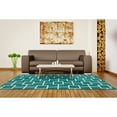 thumbnail image 3 of Addison Optics Modern Geometric Square Teal Area Rug, 3 of 5