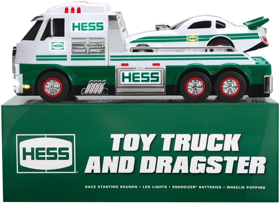 hess toy truck and dragster