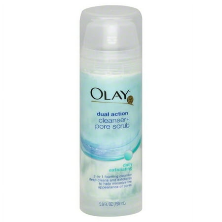 Olay Dual Action Exfoliating Foaming Cleanser, 5 Fl Oz