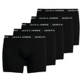 thumbnail image 1 of JACKT&JONES Calzoncillos para hombre, paquete de 5 - JACHUEY TRUNKS PLUS, algodón elástico Negro 4XL (XXXX-Large), 1 of 4