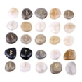 thumbnail image 4 of Masteelf 25pcs Natural Engraved Rune Stones Pebble Sets Fortune Telling Divination Stones (Random Color), 4 of 8