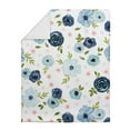 thumbnail image 2 of Sweet Jojo Designs Watercolor Floral Blue Pink White Toddler Bed Comforter 5 Piece Bedding Set, 2 of 5