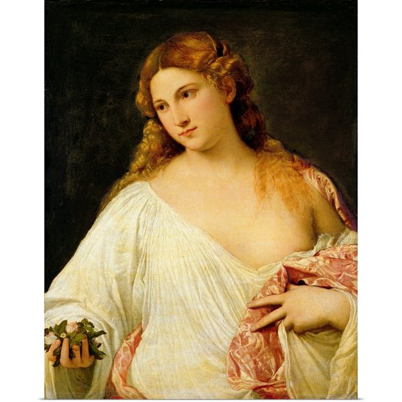 Great BIG Canvas | Rolled Poster Print entitled Flora