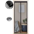 thumbnail image 1 of Mosquitera para Puertas, 70 x 200 cm, Imanes Fuertes, Cierre Automático, Cortina de Puerta Pasillos Patio Sin Taladrar, Tira Negra JAMW Sencillez, 1 of 4