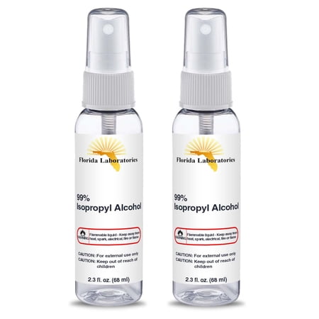 Isopropyl Alcohol 99% Spray 2.3 oz Bottle - Pack of 2