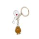 thumbnail image 4 of Llavero de dos piezas (marrón, blanco) para coche de perro mascota, regalo creativo para mascotas, llavero metálico para perro Bomei, regalo con etiqueta de marea JM, 4 of 5