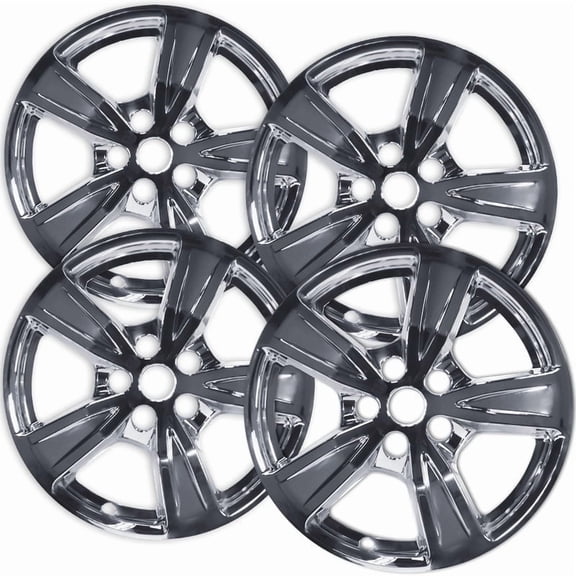 Set of 4 17 inch Chrome ABS Wheel Skins Compatible with 2020 - 2023 Ford Mustang EcoBoost Impostors for LR3Z-1007-A Wheel Series