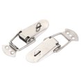 thumbnail image 1 of Unique Bargains 3.5' Long Stainless Steel Pull Down Loop Draw Latch Silver Tone 2pcs, 1 of 2
