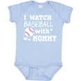 thumbnail image 3 of Inktastic I Watch Baseball with My Mommy Boys or Girls Baby Bodysuit, 3 of 5