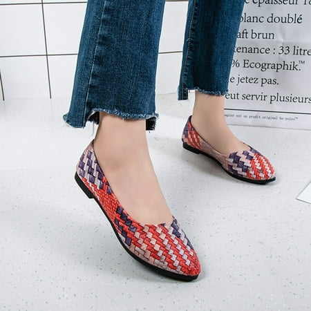 

Alueeu Women s Pumps Women Girl Spring Mixed Colors Casual Shoes Female Pretty Flat Shoes