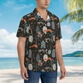 thumbnail image 6 of Picia Fox In The Forest Gentle Cotton Regular Fit Short Sleeve Casual Hawaiian Shirt for Men-XX-Large, 6 of 8