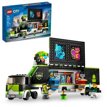 LEGO City Gaming Tournament Truck 60388, Gamer Gifts for Girls, Boys, and Kids, Esports Vehicle Toy Set for Video Game Fans, Featuring 3 Minifigures, Toy Computers and Stadium Screens, Ages 7 