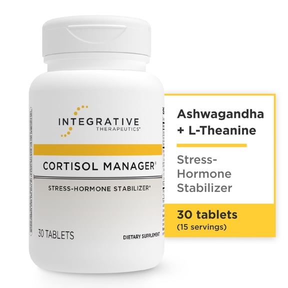 Integrative Therapeutics Cortisol Manager, Adrenal Health Support,* 30 Tablets (15 Servings)