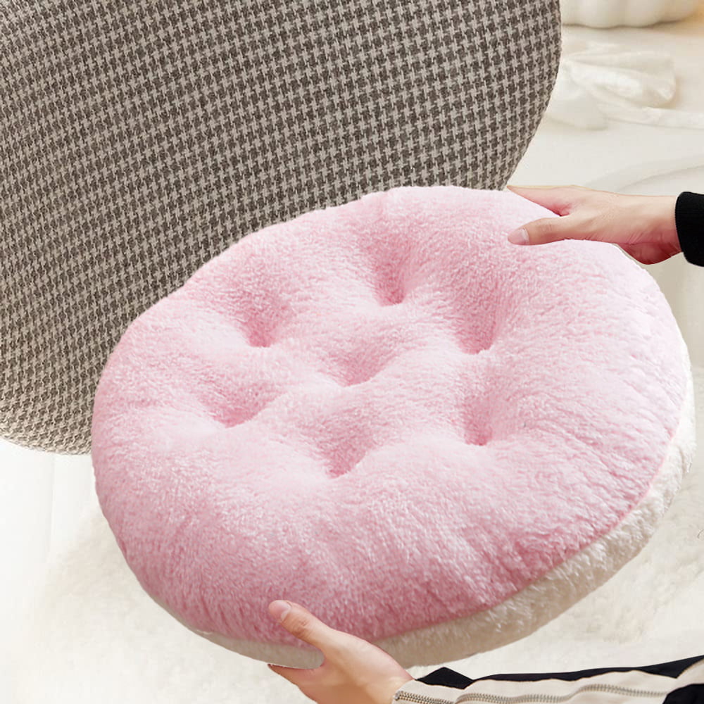 vctops Round Floor Pillow with Handle Solid Thick Chair Cushion Super Soft  Comfy Seat Cushion Meditation Cushion for Yoga Living Room Sofa Balcony