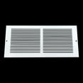 thumbnail image 3 of Fits 14x6 Duct Opening | Steel Triangular Baseboard Return Air Grille by Handua | Efficient Air Flow | Air Register Vent Cover Grill | 3-13/16" Depth | White | Outer Dimensions: 15-3/4" x 6-5/8", 3 of 9