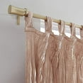 thumbnail image 2 of No. 918 Odelia Distressed Velvet Tab Top Curtain Panel, 50" x 84" in Blush, 2 of 6