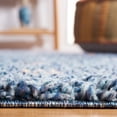 thumbnail image 4 of SAFAVIEH Calico Mattie Dot-Print Polyester Shag Area Rug, Blue/Ivory, 4' x 6', 4 of 8