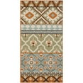 thumbnail image 4 of SAFAVIEH Veranda Dogon Southwestern Indoor/Outdoor Area Rug, 6'7" x 9'6", Green/Terracotta, 4 of 9