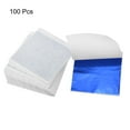 thumbnail image 3 of Uxcell 3.3 x 3.1inch Gold Leaf Foil Sheet Leaf Papers for Art Decoration Aluminum Blue 100pcs, 3 of 5