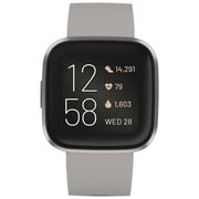 Fitbit Versa 2 Health & Fitness Smartwatch - Stone/Mist Grey Aluminum