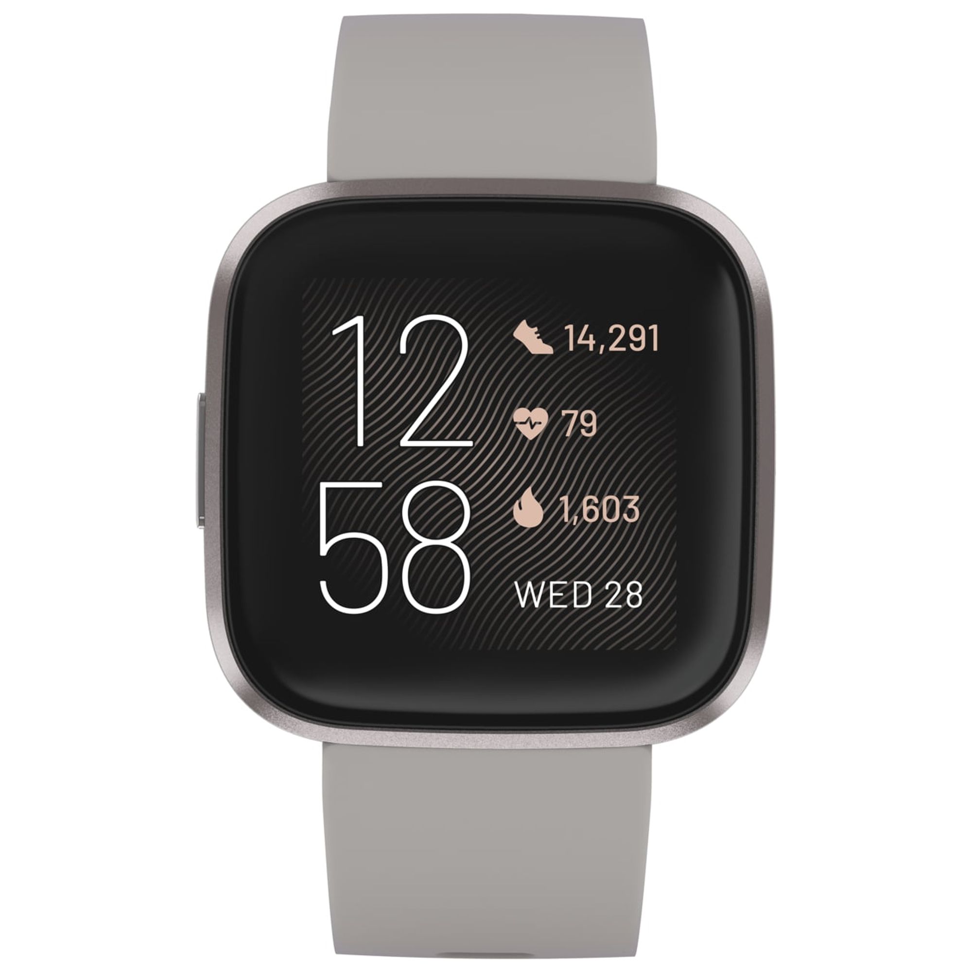 Fitbit Versa 2 Health & Fitness Smartwatch - Stone/Mist Grey Aluminum - image 5 of 7