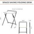 Modern folding desk for small space computer gaming writing student and