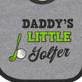 thumbnail image 4 of Inktastic Daddys Little Golfer with Golf Club and Ball Boys or Girls Baby Bib, 4 of 4
