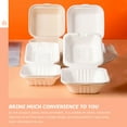 thumbnail image 4 of 20Pcs Disposable To Go Boxes Food Takeout Boxes Degradable Fruit Storage Boxes BBQ Boxes, 4 of 8