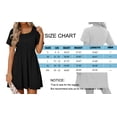 thumbnail image 6 of MOSHU Summer Dresses for Women Crewneck Short Sleeve Midi Dress Casual Button A-Line Sundress with Pockets, 6 of 10