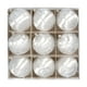 thumbnail image 2 of Juego de adornos de árbol de Navidad flocado 9pcs | Bolas decorativas de terciopelo rojo | Adornos de vacaciones irrompibles | 2.36" de diámetro | Decoración navideña colgante festiva | Elegante, 2 of 6