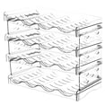 thumbnail image 1 of Organizador Porta Botellas de 4 Niveles Brandtrendy en Material PET, 1 of 5