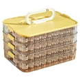 thumbnail image 1 of Hearth & Gear Cookie Container 4 Freezer Food Storage Containers With Lids Transparent Stackable Dumpling Sealing For Kitchen And Fridge Kitchen Container Lunch Containers 30 Storage with Lids Storage, 1 of 5
