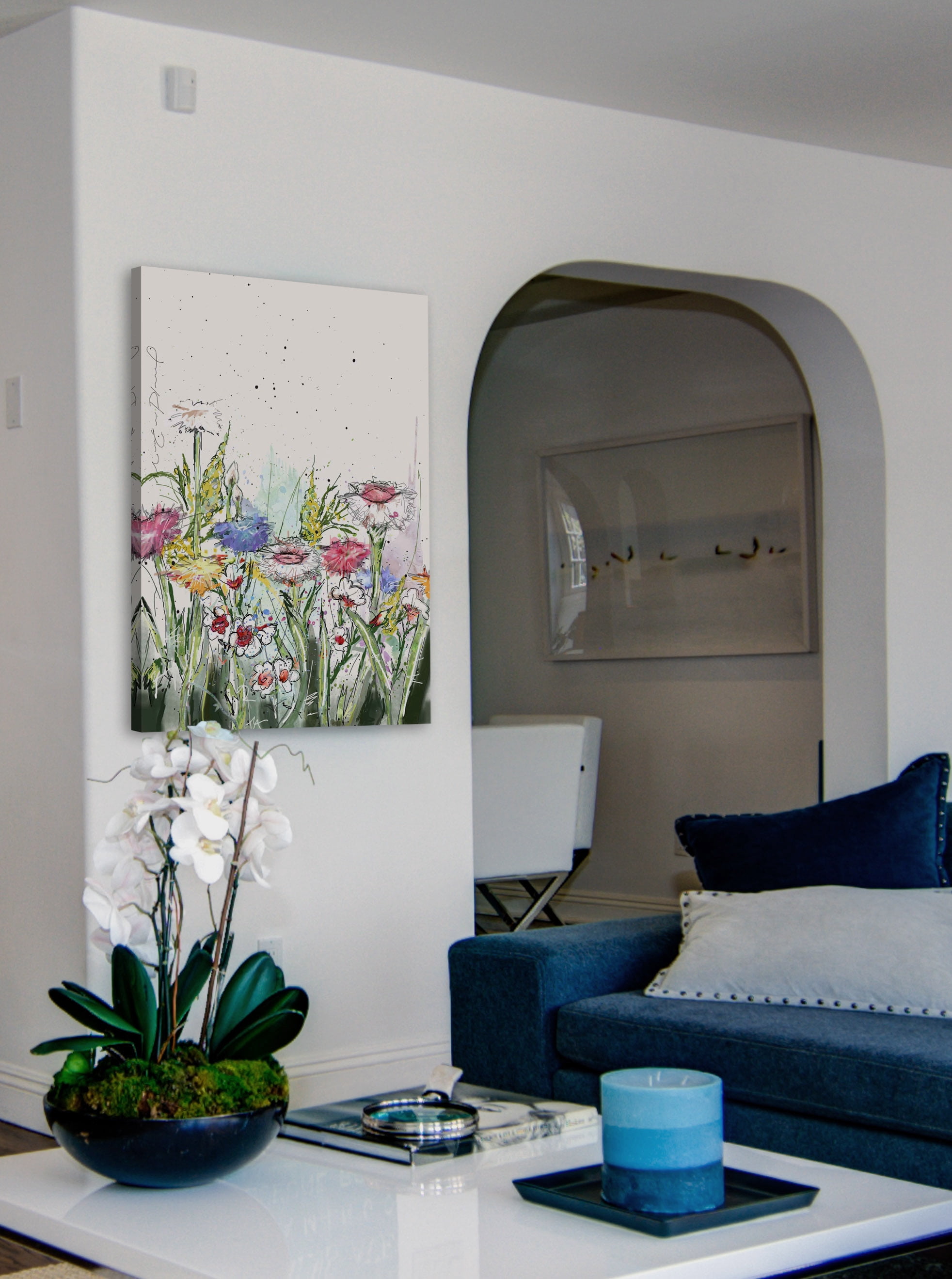 "Fleurs Fraiches" Painting Print on Wrapped Canvas