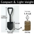thumbnail image 2 of High Strength E Tool Foldable Shovel with Pick and Hoe, Ideal Camp or Backpacking Shovel, Multipurpose Tactical Camo Bag, 2 of 7