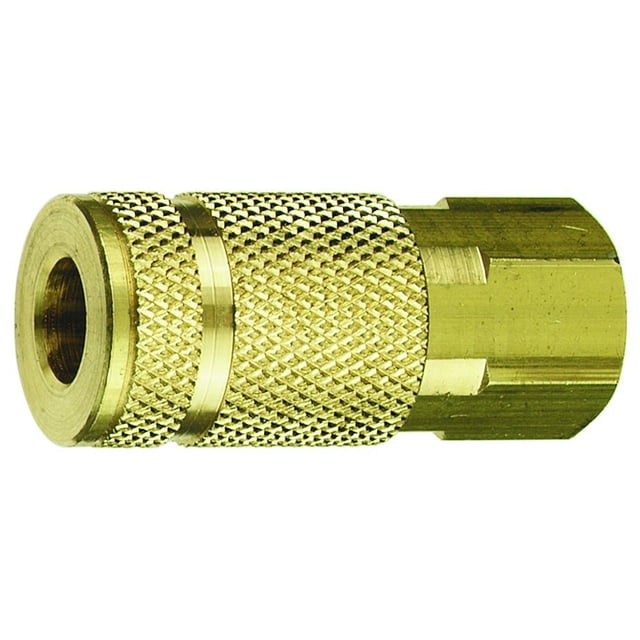 Acoplador de latón Plews Tru-Flate 13-335 1/4" FNPT