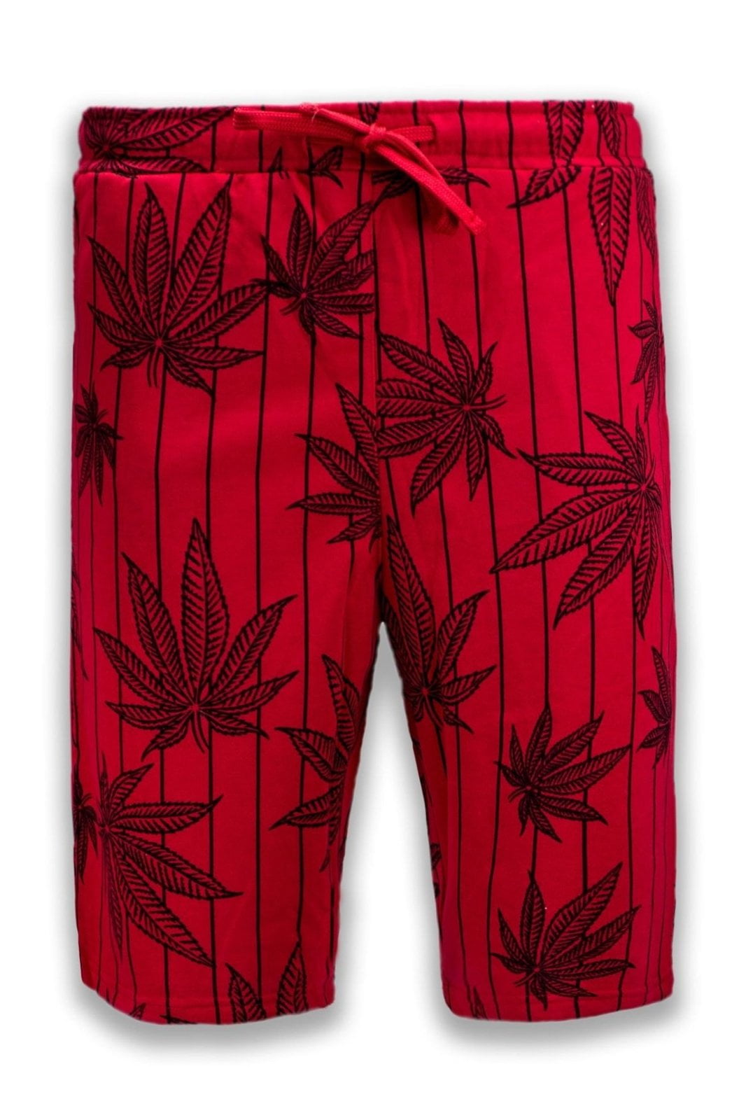 mens red jogger shorts