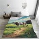 thumbnail image 5 of Fotbe Prairie Pasture Cow Manta de Franela Acolchonada con Estampado, Súper Suave y Esponjosa, Extra Grande para Sofá, Cama, Uso Todo el Año-60"x50", 5 of 7