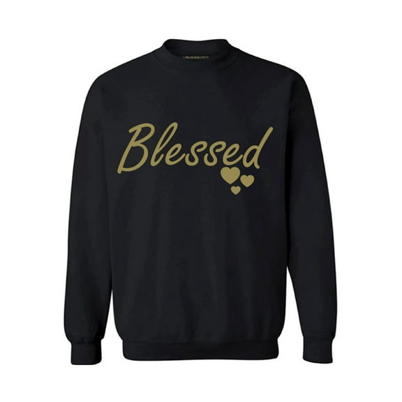 Awkward Styles Blessed Christmas Sweatshirt Thanksgiving Holiday Sweatshirt Christmas Sweater Religious Christian Gift Thankful Grateful Blessed Holiday Sweater Christmas Sweatshirt for Men for Women