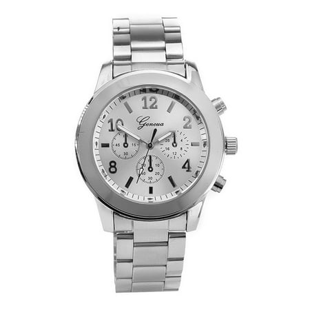 Ladies College Logo Quartz Watches - Fashion Ladies Women Girl Unisex Geneva Stainless Steel Quartz Wrist Watch