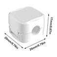 thumbnail image 2 of Clips para cables magnéticos lisos ajustables organizador de cables blanco 6 uds., 2 of 2