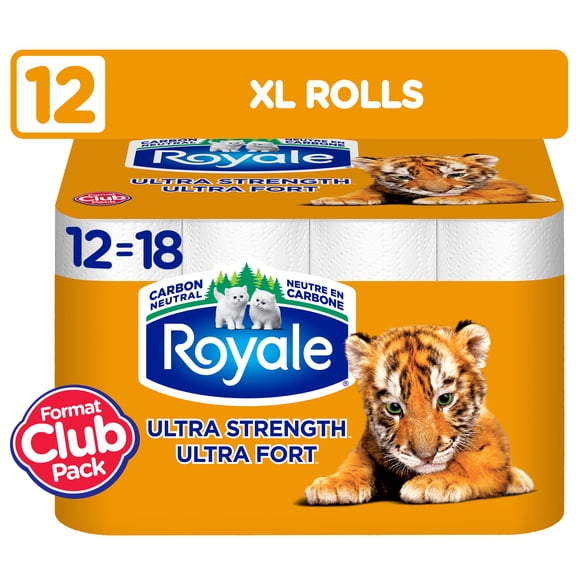 Royale Ultra Fort Essuie-Tout 12 Rouleaux, 74 Feuilles par Rouleau