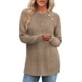 thumbnail image 6 of OALUXE Long Sleeve Shirts for Women Casual Tunic Tops Loose Fit Dressy Lightweight Sweaters, 6 of 7